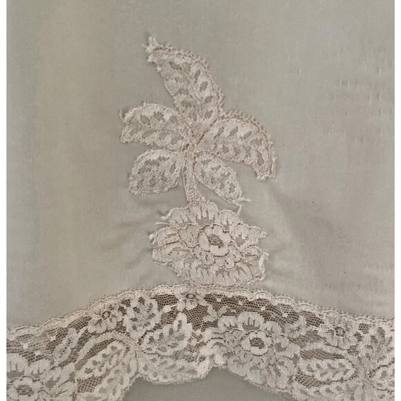 Vintage 70s Formfit Rogers Half Slip Pastel Pink Nylon Lace Size Short Small USA - Picture 3 of 8